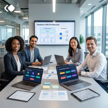 Enterprise team planning a headless CMS migration
