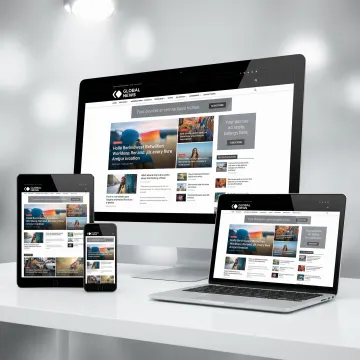Fast media website on mobile and desktop