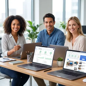 Media website performance optimization dashboard