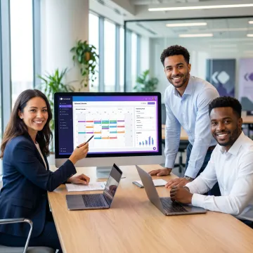 Brand team using AI content operations platform