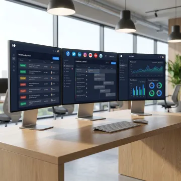AI-powered content publishing dashboard