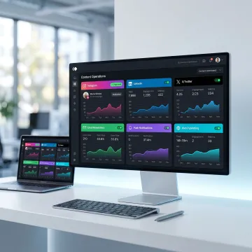 Dashboard for multi-channel content publishing