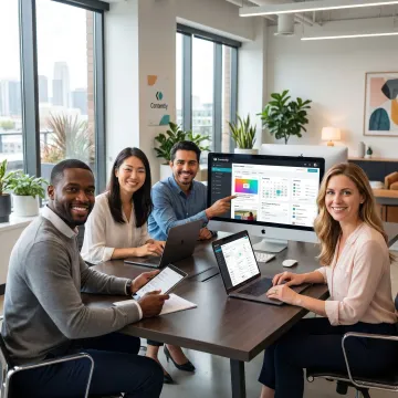Team managing multi-channel publishing workflow