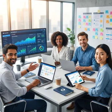 Content team using AI search optimization platform