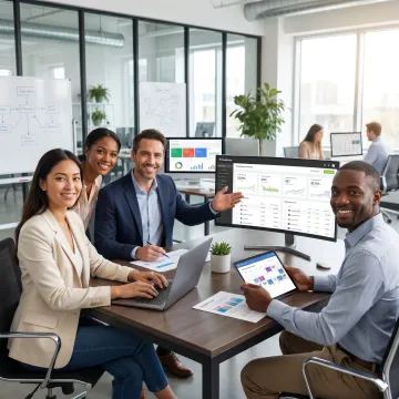Editorial team using a unified publishing platform