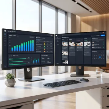 AI SEO platform dashboard for content teams