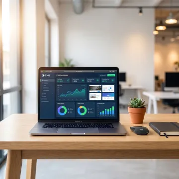 High-performance CMS dashboard on modern website