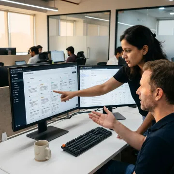Editorial team managing scalable publishing workflows