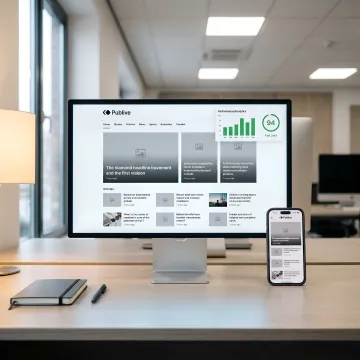 Fast-loading media website on multiple devices