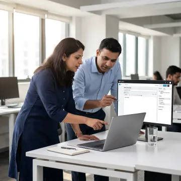 Team using AI-powered enterprise content platform
