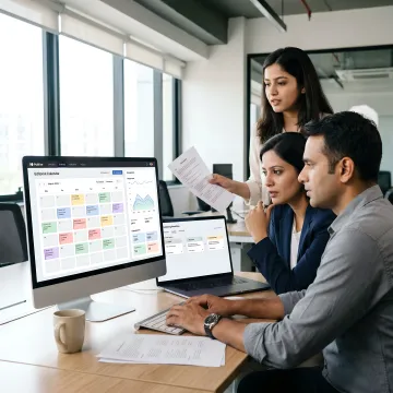Brand team using AI content operations platform