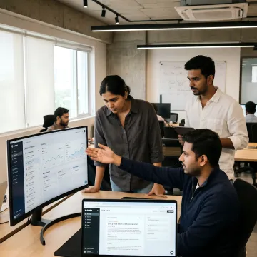 Content team using scalable publishing platform