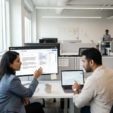 Content team managing workflows in a unified CMS