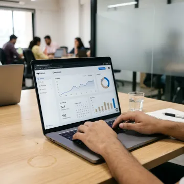 Dashboard view of a digital magazine publishing platform