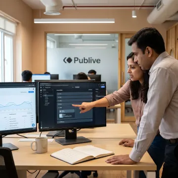 Content team using an enterprise headless CMS