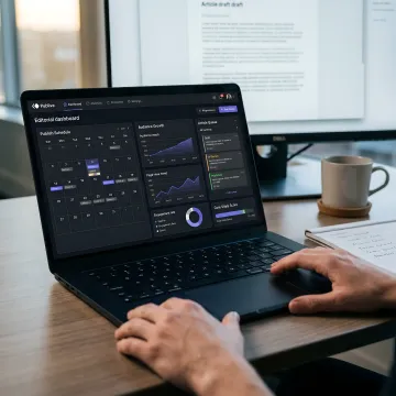 Publishing platform dashboard for editorial teams