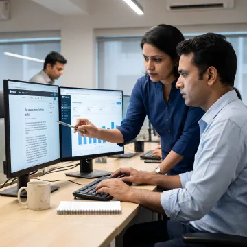 Editors using digital publishing software