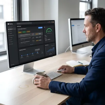 Enterprise CMS dashboard for financial content teams