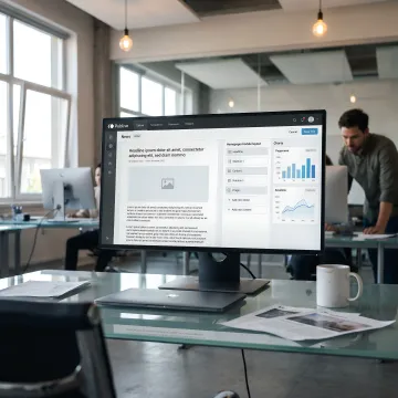 News website CMS interface for publishers