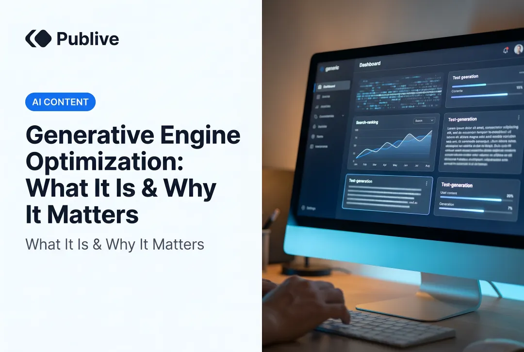 Generative Engine Optimization: What It Is & Why It Matters