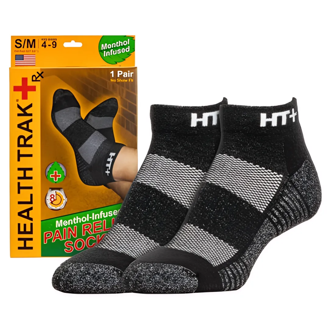 Menthol-Infused Pain Relief Socks – Health Trak +Rx