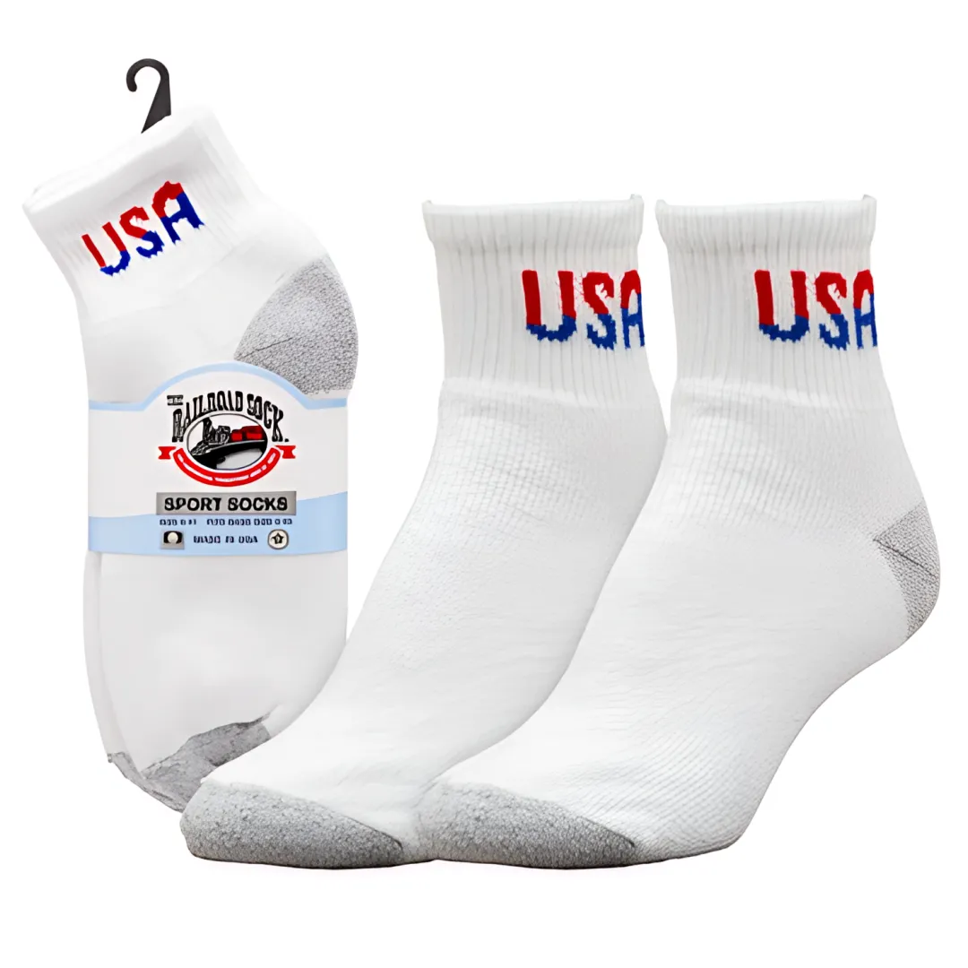 Patriotic USA Collection Socks | Women's Quarter Crew Socks