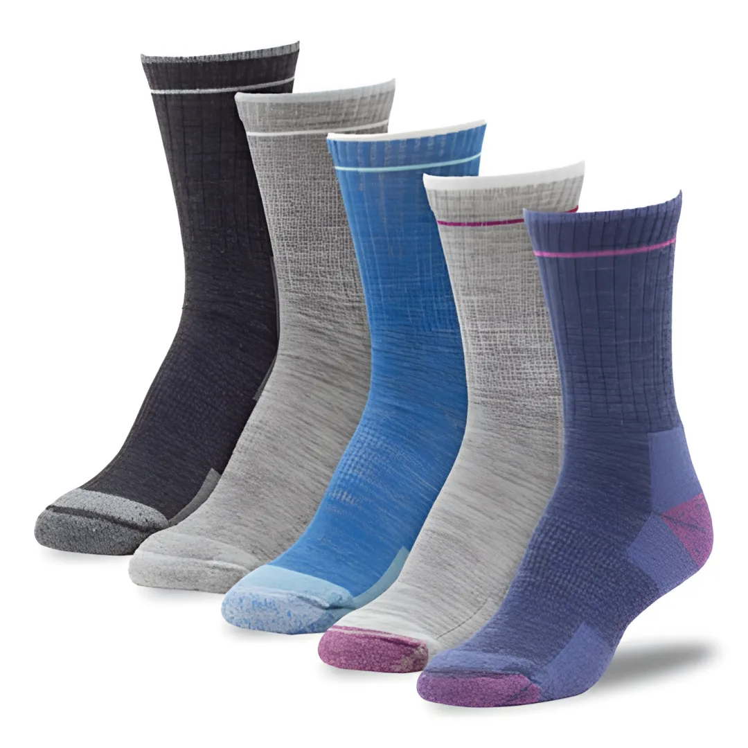 Medium Outdoor Merino Wool Micro Crew Socks (2pr) | Lightweight Merino Wool Socks