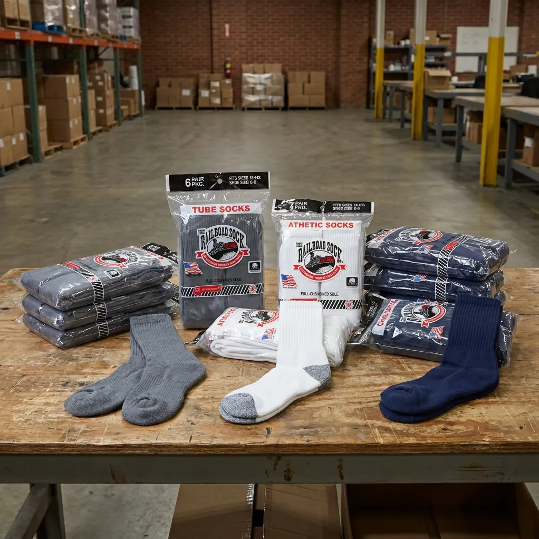 American-made wholesale sock assortment
