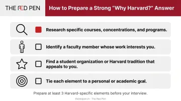 Four key research steps to craft a specific compelling Why Harvard interview answer