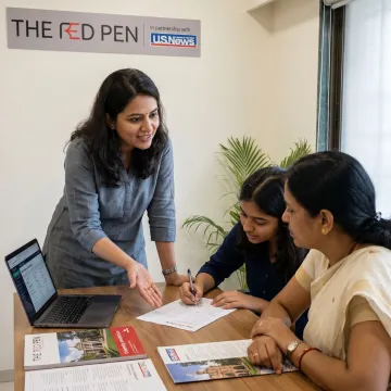 Student reviewing NUS undergraduate admissions requirements