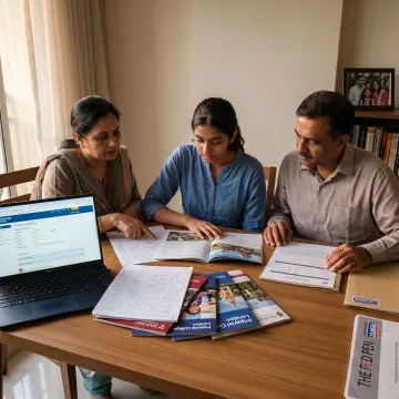Indian student researching study abroad scholarships
