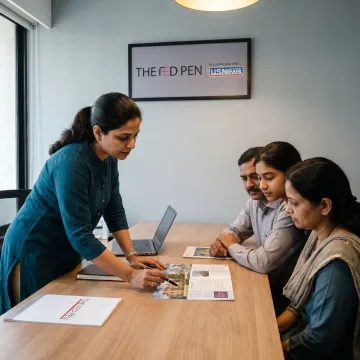 Study abroad consultant advising student in Tirupati