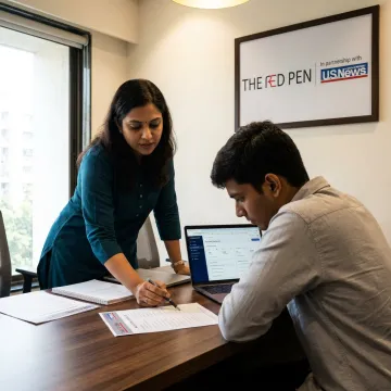 Student planning an NYU undergraduate application