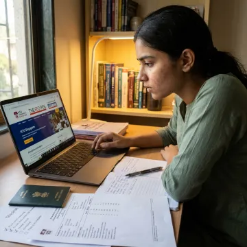 Indian student preparing NTU Singapore undergraduate application