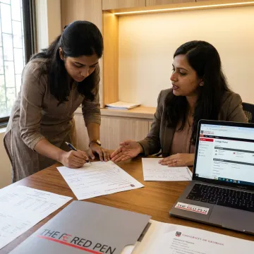 International student planning a University of Georgia application