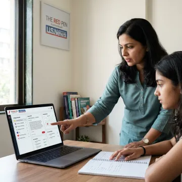 Consultant guiding MBA applicant through admissions planning