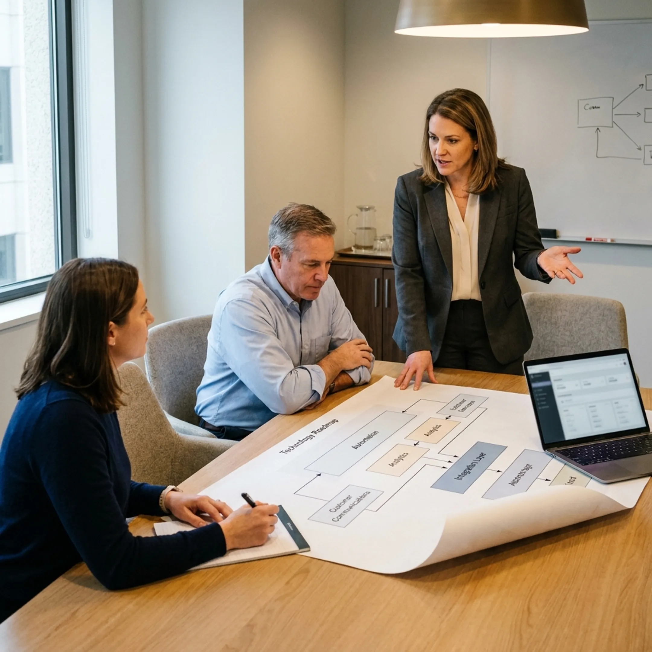 Advisor mapping customer experience technology and service improvements