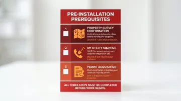 Three non-negotiable fence installation prerequisites property survey utility marking permits