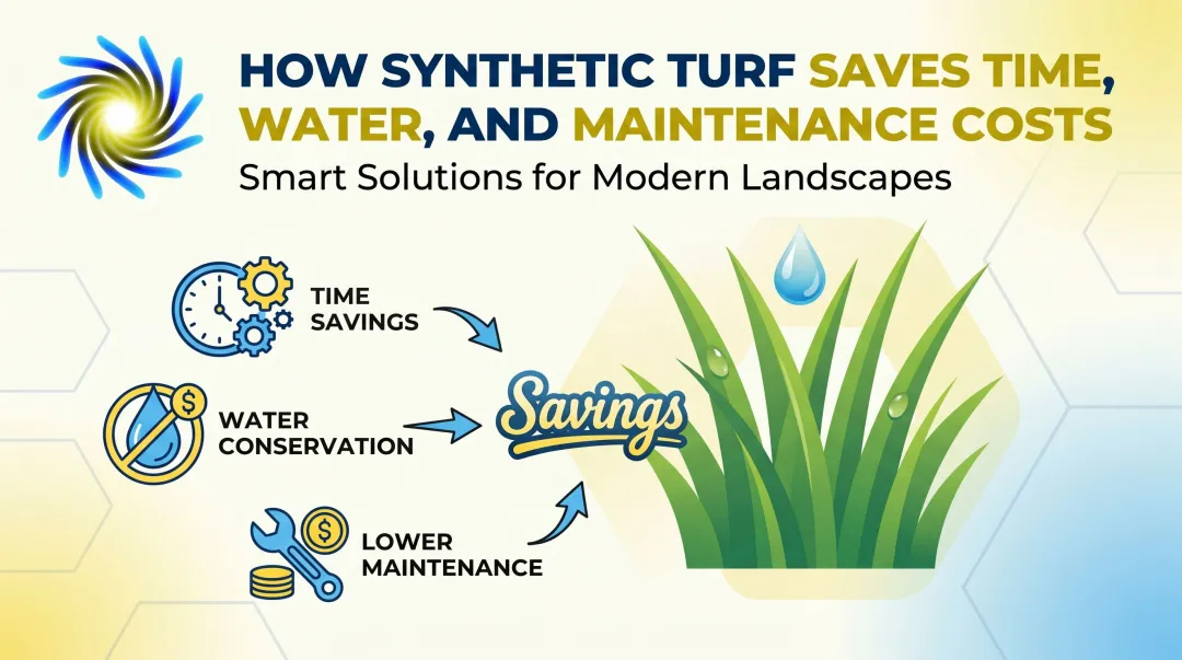 How Synthetic Turf Saves Time, Water, and Maintenance Costs