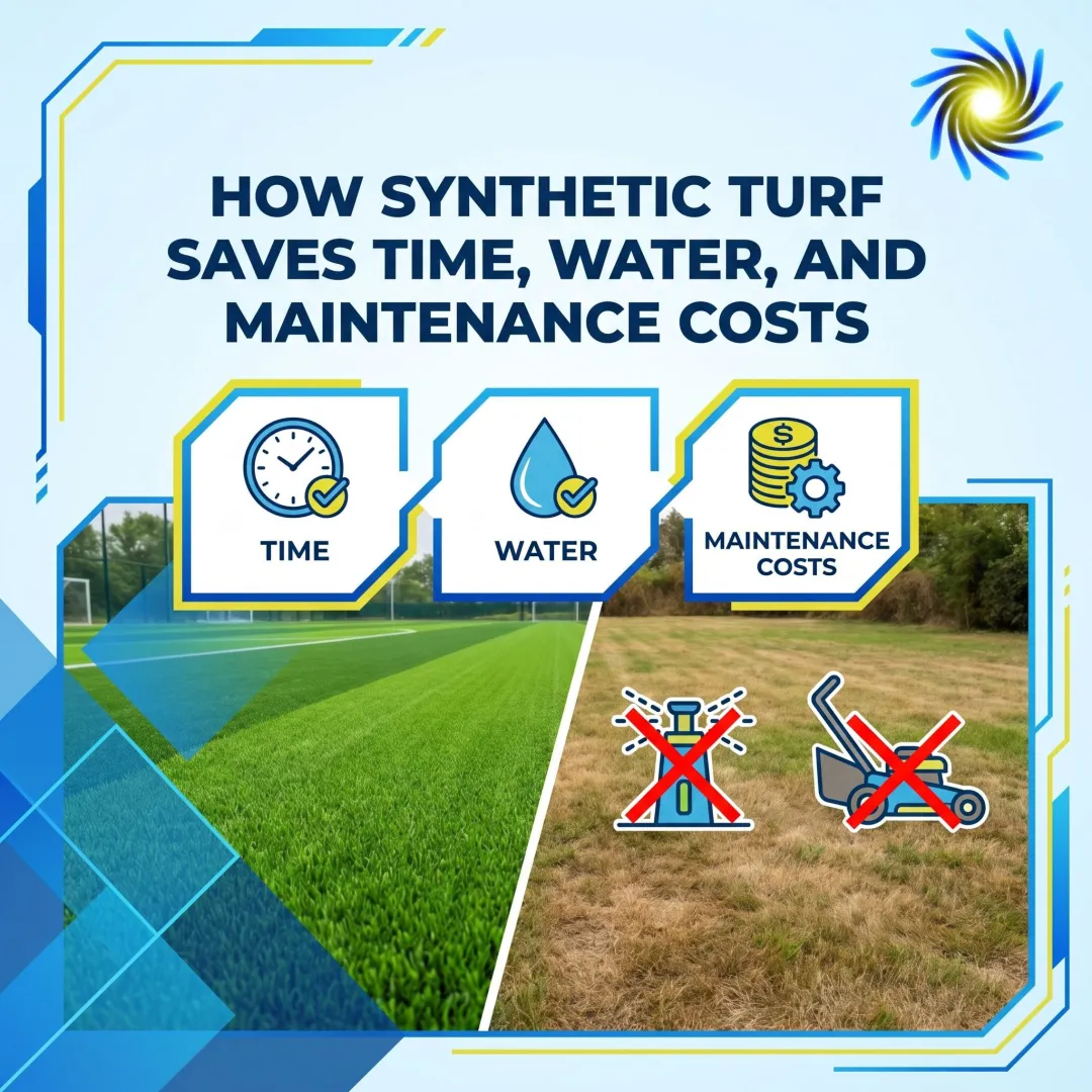 How Synthetic Turf Saves Time, Water, and Maintenance Costs