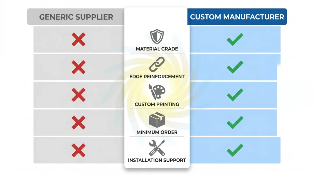 Five key factors comparing custom windscreen manufacturers versus generic suppliers