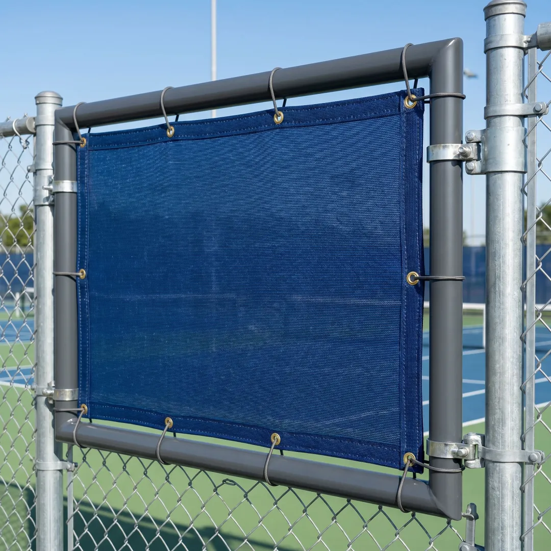 Custom fabricated windscreen frame and screen