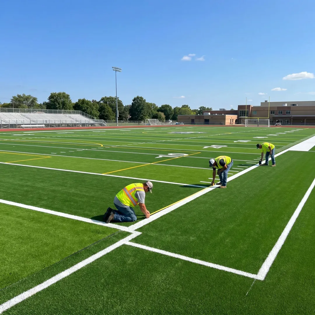 Artificial Turf Field Installation for Schools