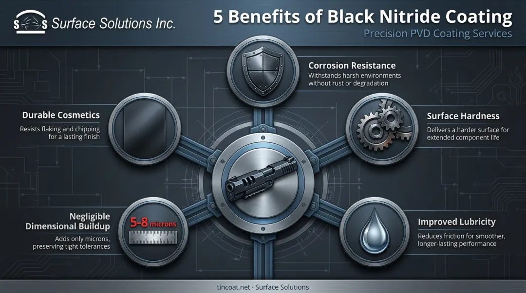 Five key benefits of black nitride barrel coating comparison chart