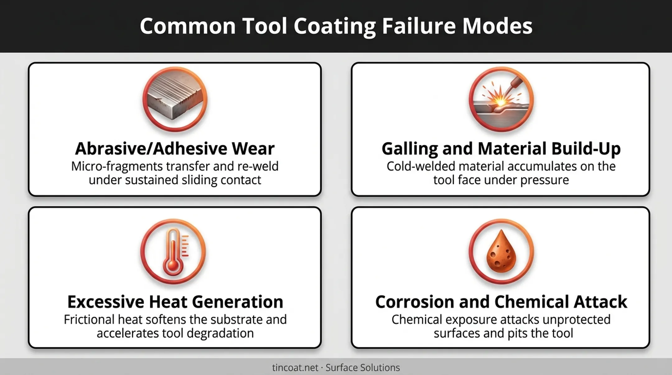 Four common causes of uncoated tool failure in metal forming