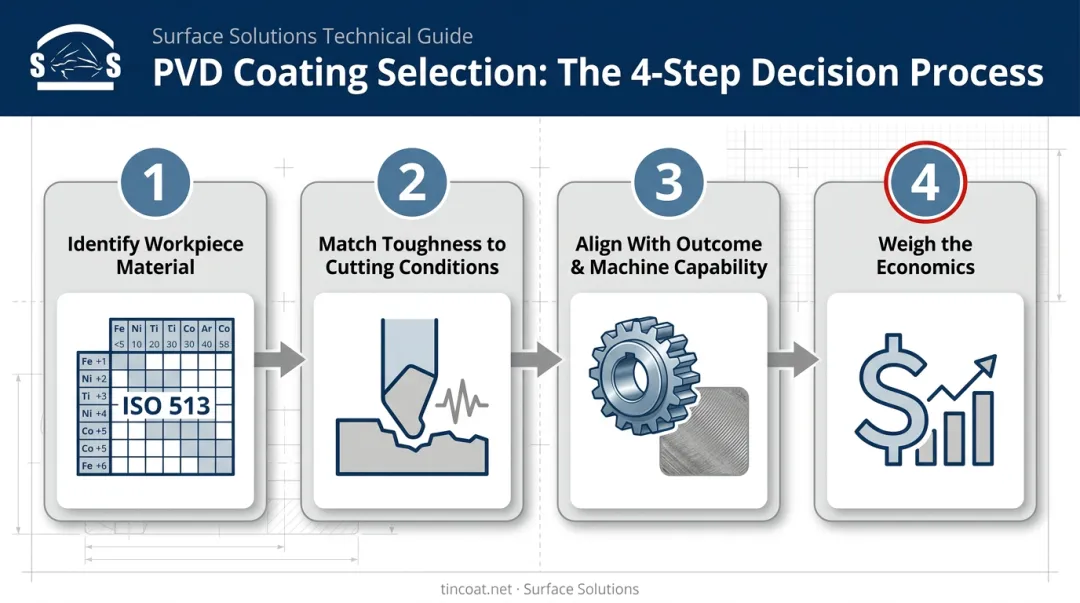 4-step framework for selecting the right turning insert grade