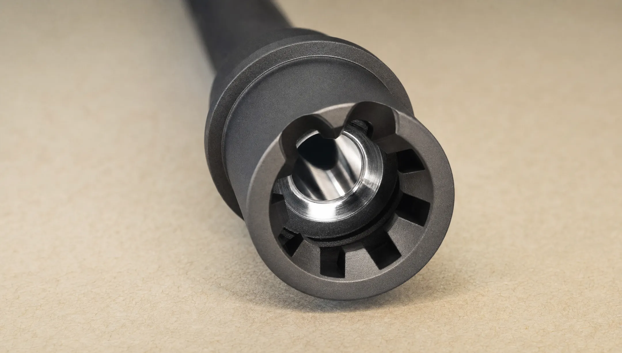 Chrome-lined AR-15 barrel bore paired with phosphate exterior finish
