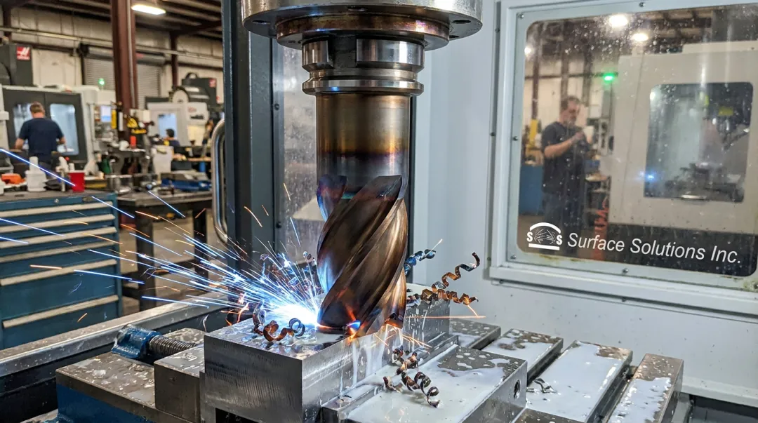PVD coated cutting tool running extended production without resharpening