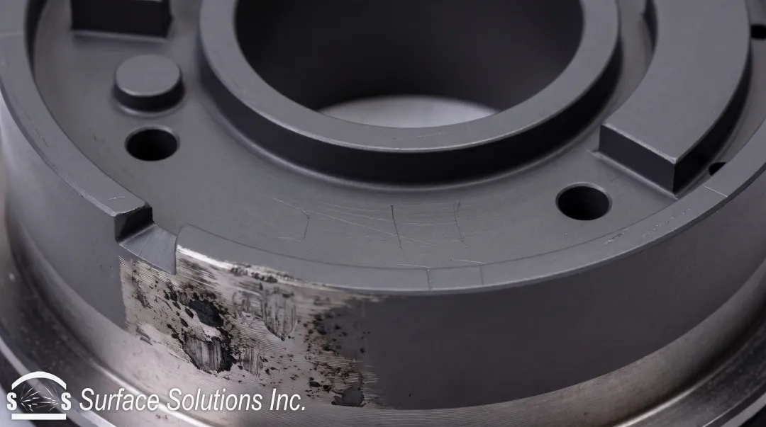 Surface Solutions Alpha coated punch showing minimal galvanized material buildup and wear resistance