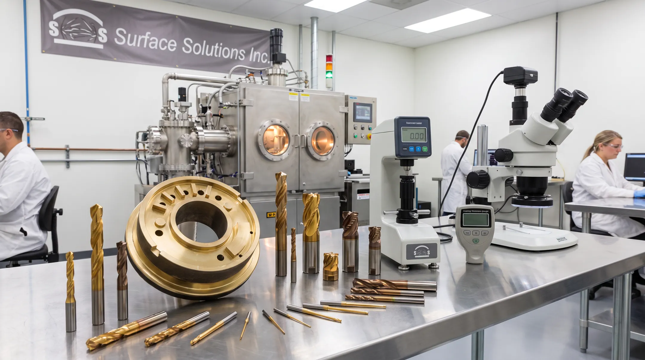 Surface Solutions PVD coating facility with wear component test results